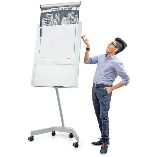 B-Vario®  Ergo FlipChart S004 silver
